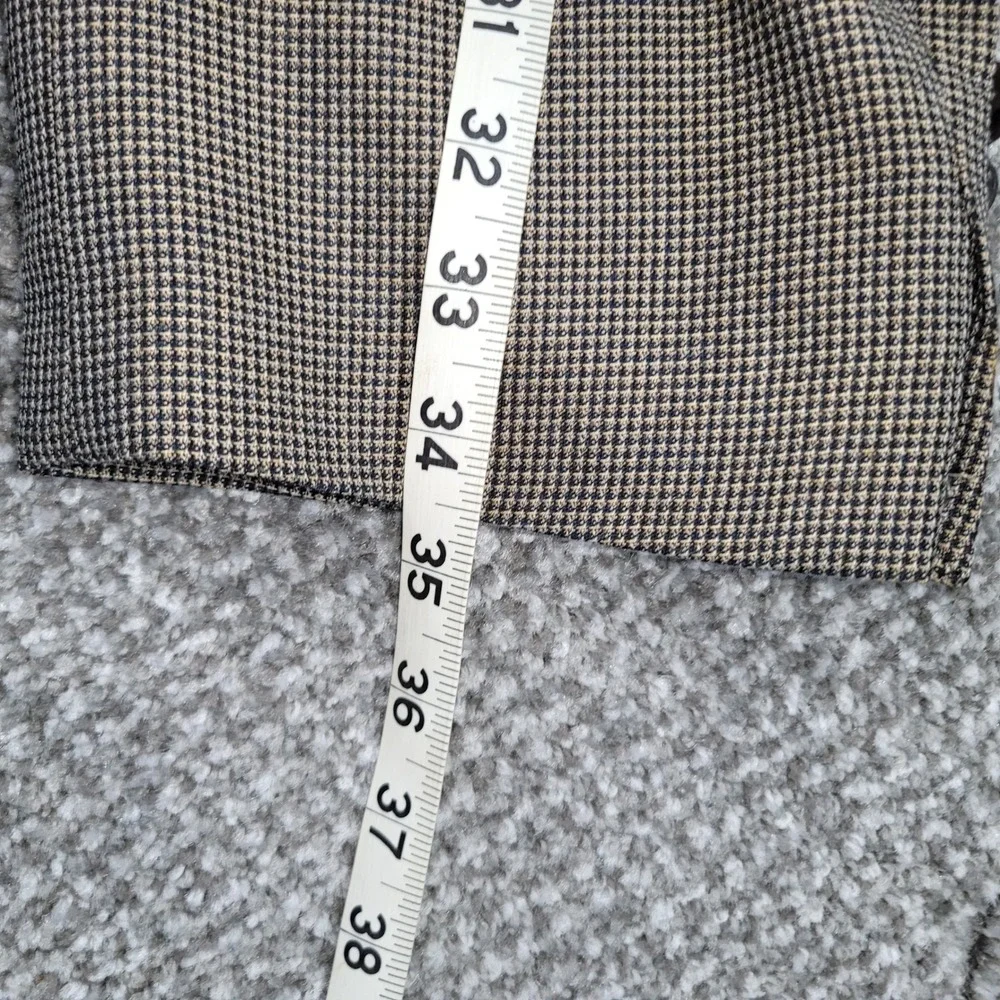 Pronto Uomo Mens 50 Regular Blazer Brown Houndstooth Two Button Sport Coat 50R
